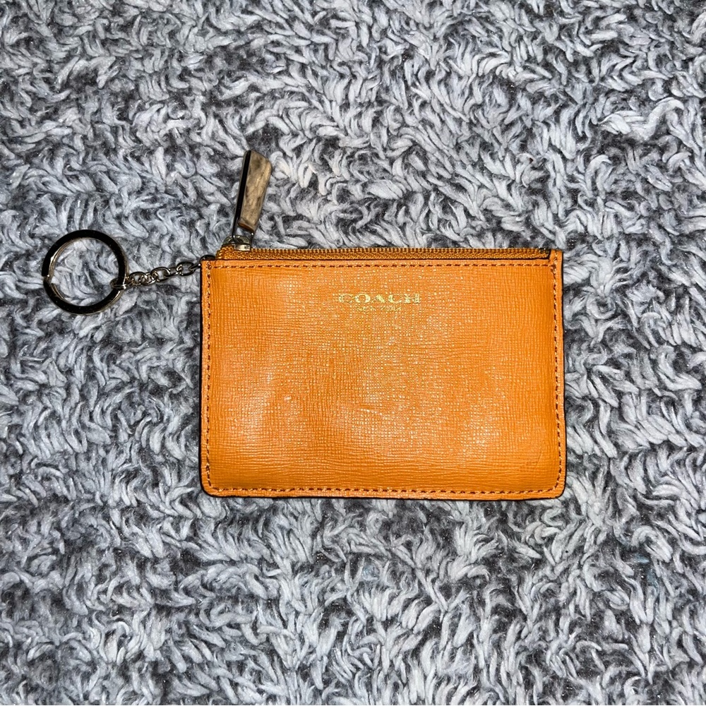 Coach ID Wallet keychain